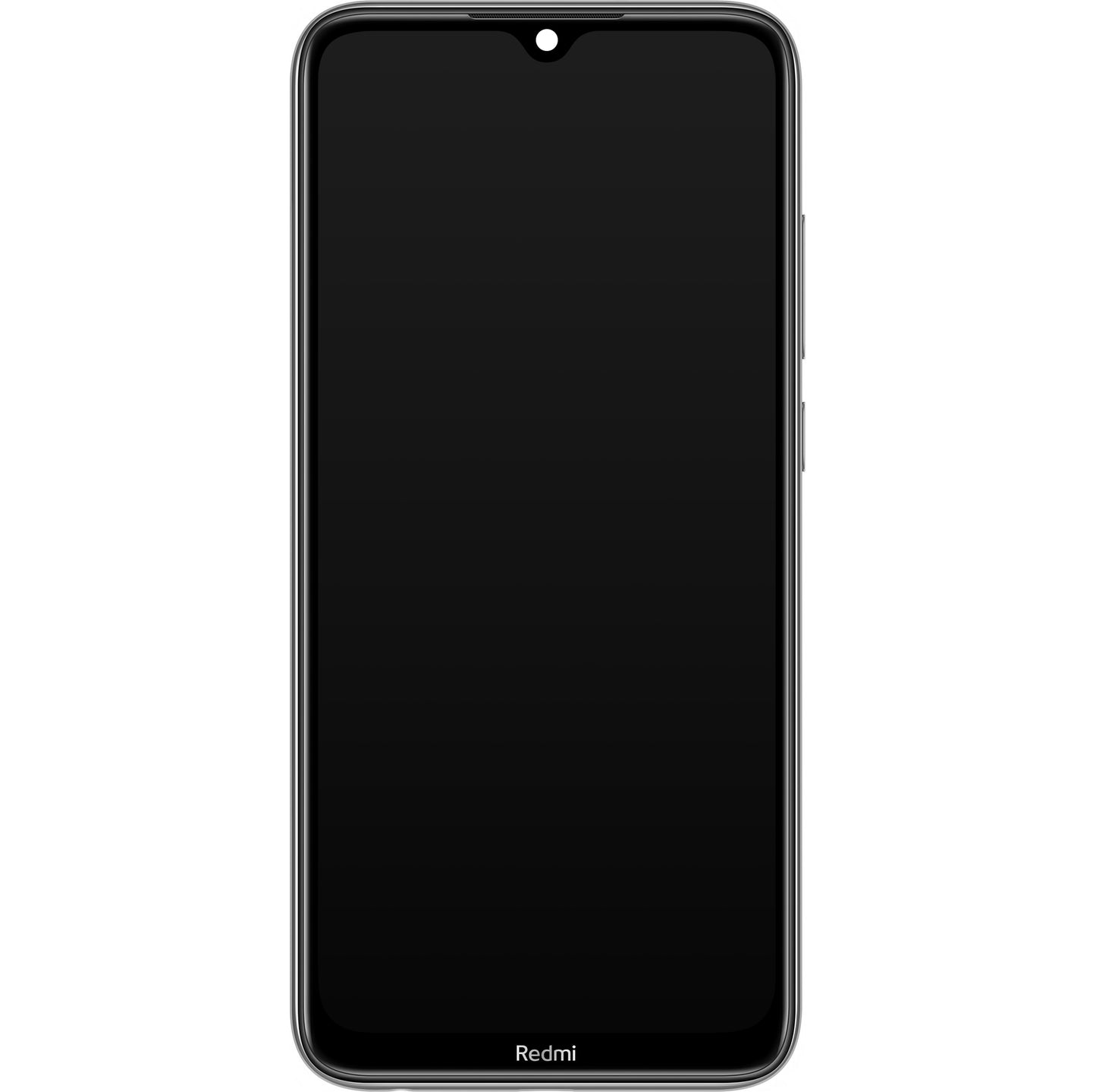 Xiaomi Redmi Note 8T touchscreen scherm, met frame, zilver (maanlicht wit), Service Pack 5600020C3X00 