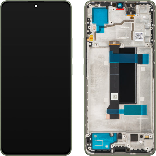 Display met Touchscreen Xiaomi Redmi Note 13 Pro 5G, met Frame, Groen (Olive Green), Service Pack 56000300N1600
