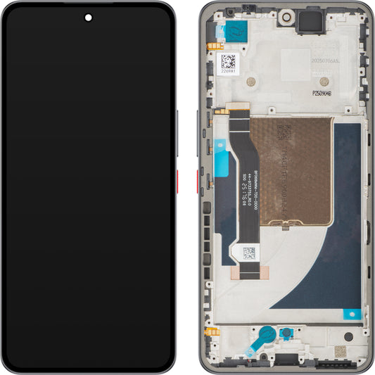 Touchscreen Display ZTE nubia Neo 3 GT, met Frame, Zwart, Service Pack 123448601195