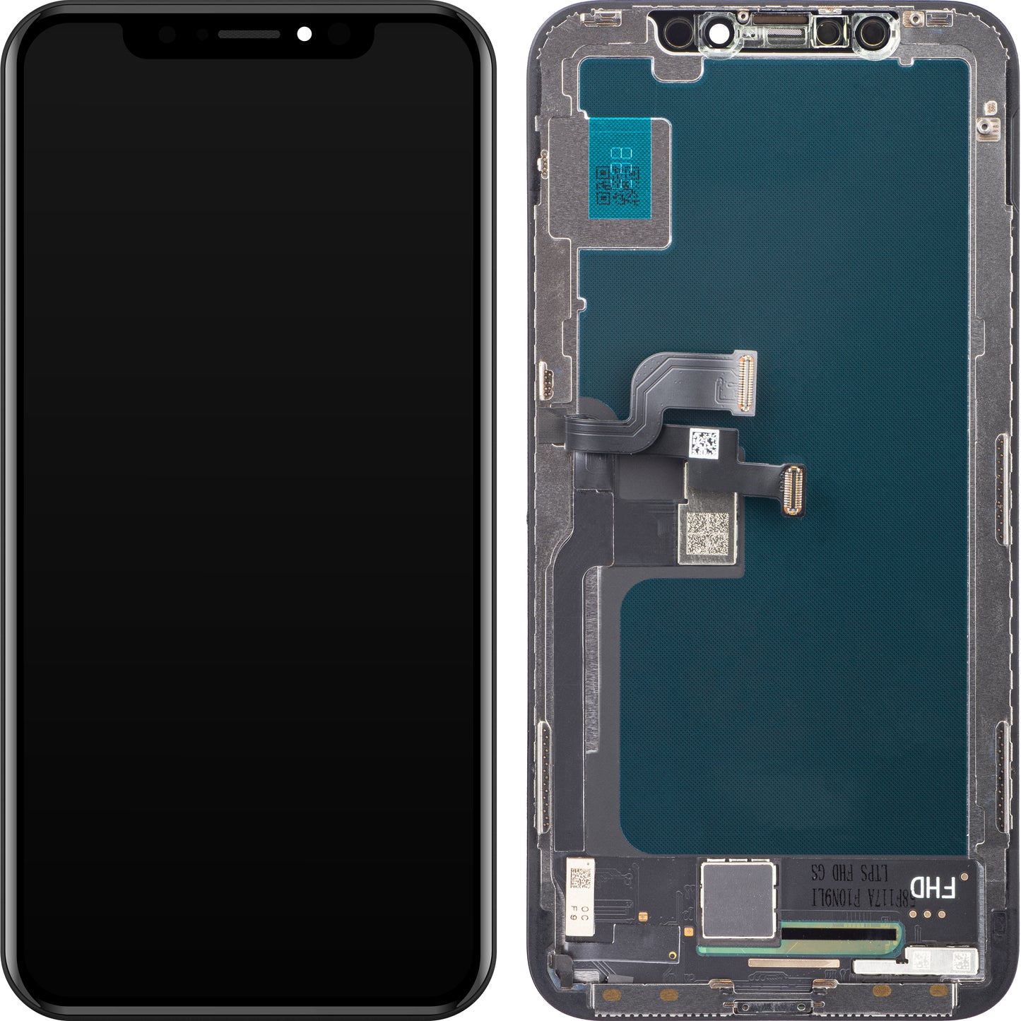 ZY Touchscreen Display voor Apple iPhone X, met Frame, In-Cell LCD-versie, zwart