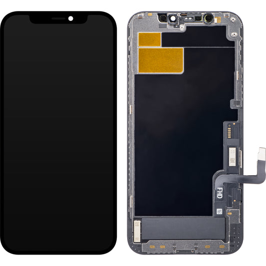 ZY Touchscreen Display for Apple iPhone 12 / 12 Pro, with Frame, In-Cell IC Movable LCD Version, Black