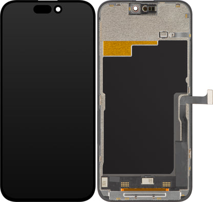 ZY Touchscreen Display voor Apple iPhone 15 Pro Max, met Frame, In-Cell IC Beweegbare LCD Versie, Zwart 