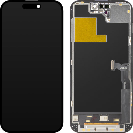 ZY Touchscreen Display voor Apple iPhone 14 Pro, met Frame, In-Cell IC Beweegbare LCD Versie, Zwart 