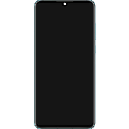 Aanraakscherm Huawei P30, met frame en batterij, blauw (ademend kristal), Service Pack 02354HMF