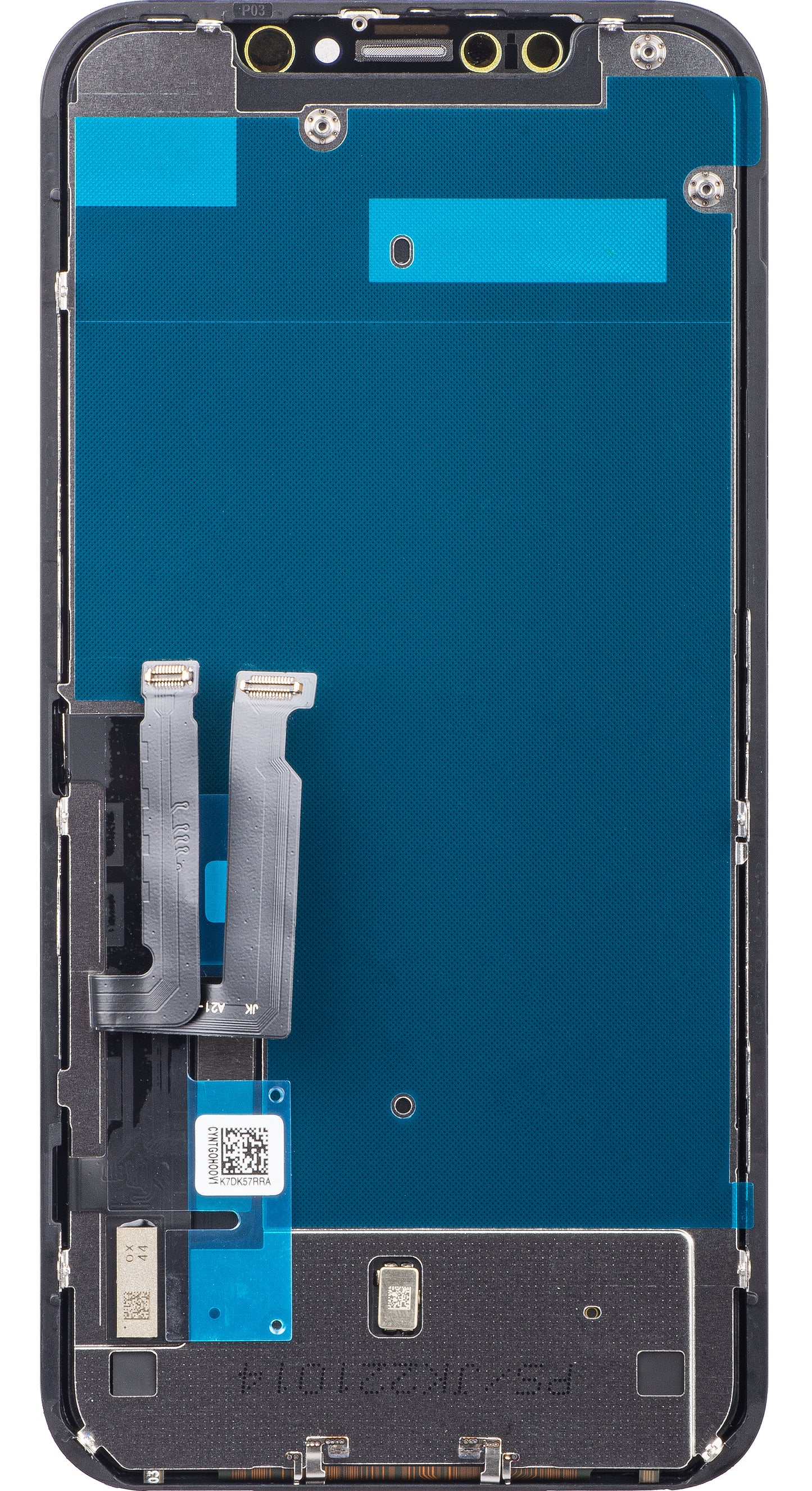 JK Touchscreen Display voor Apple iPhone XR, met frame, In-Cell LCD-versie, zwart