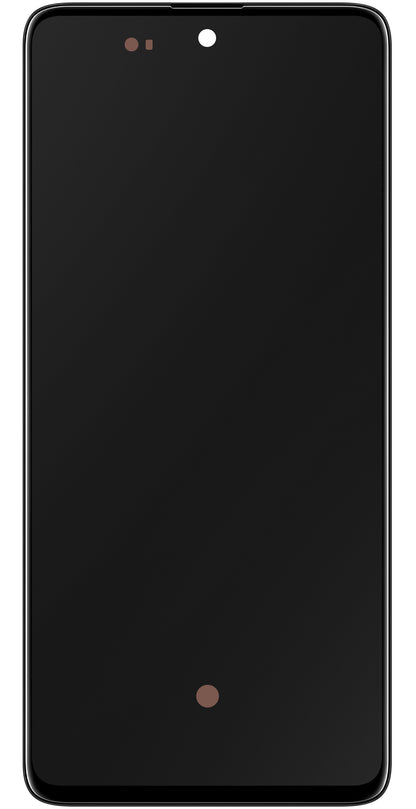 Samsung Galaxy A71 A715 Touchscreen Display, with Frame, Black, Service Pack GH82-22152A