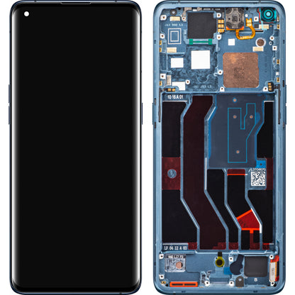 Oppo Find X3 Pro aanraakscherm, met frame, blauw, Service Pack 490666613