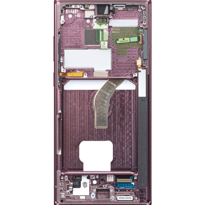 Samsung Galaxy S22 Ultra 5G S908 Touchscreen Display, with Frame, Cherry Blossom, Service Pack GH82-27488B