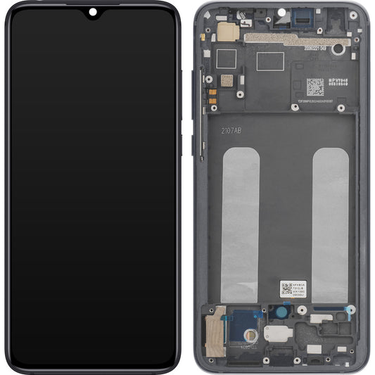Display met Touchscreen Xiaomi Mi 9 Lite, met Frame, Grijs, Service Pack 560610118033