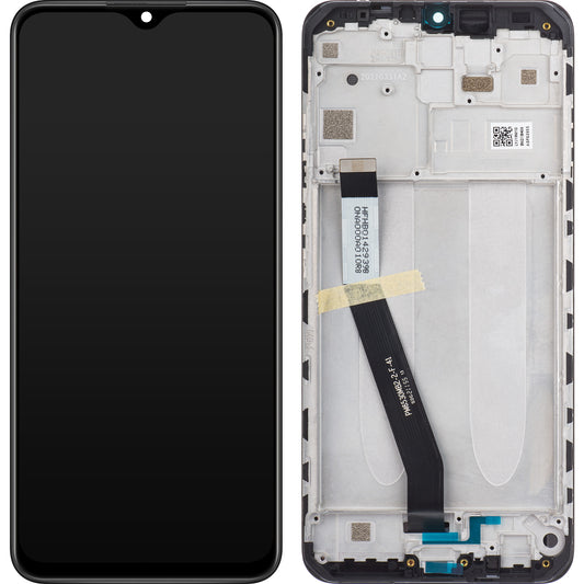 Display met Touchscreen Xiaomi Redmi 9, met Frame, Zwart, Service Pack 5600050J1900