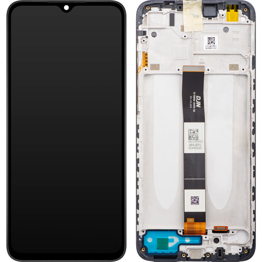 Display met Touchscreen Xiaomi Redmi 9AT, met Frame, Zwart, Service Pack 560001C3LV00