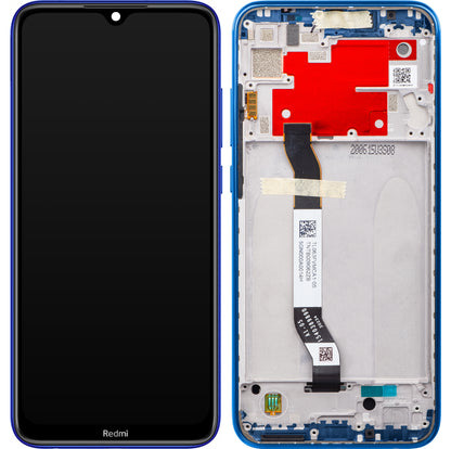 Display met Touchscreen Xiaomi Redmi Note 8T, met Frame, Blauw, Service Pack 5600030C3X00
