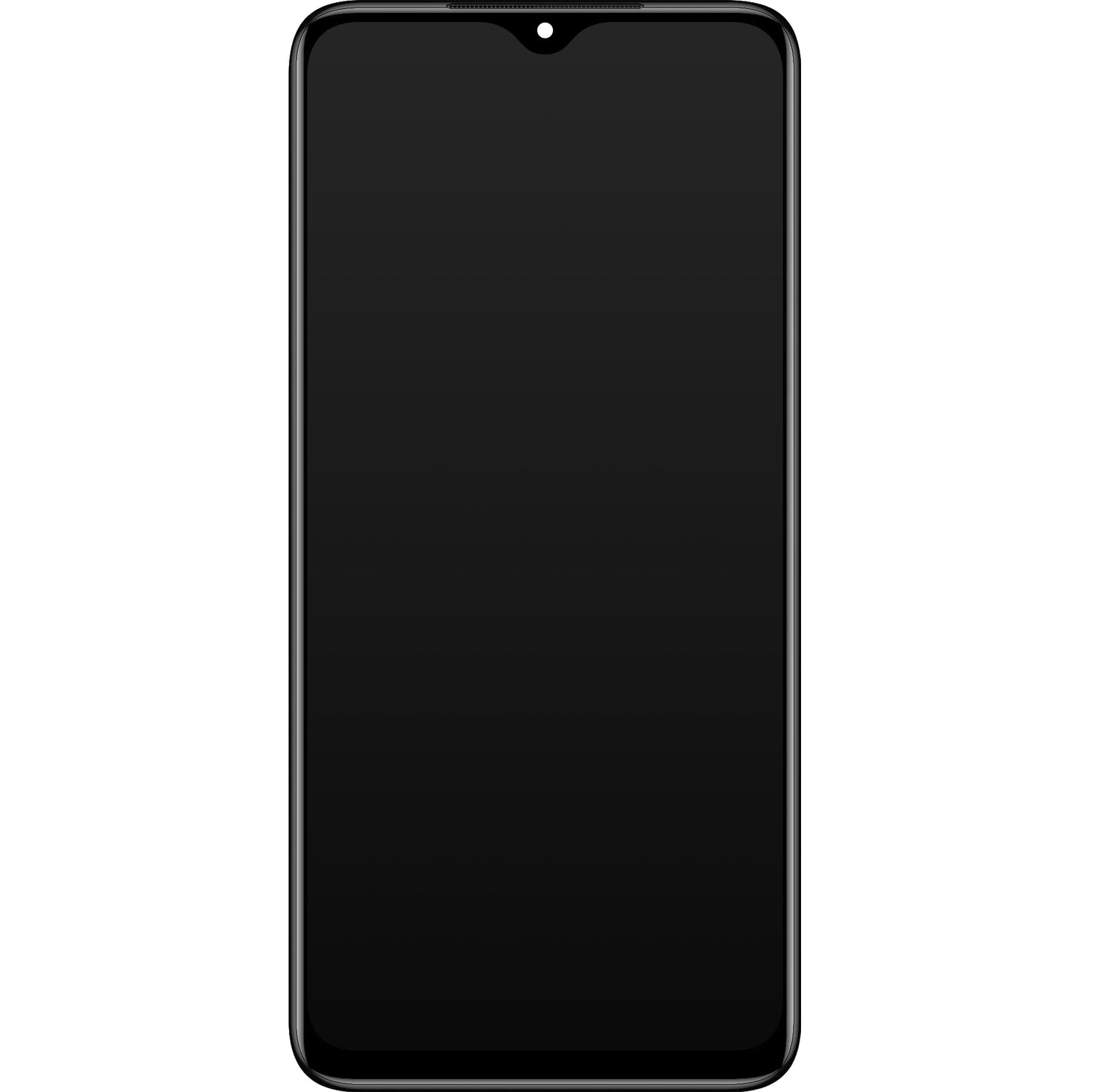 Xiaomi Redmi 9T touchscreen scherm, met frame, zwart, Service Pack 560001J19S00