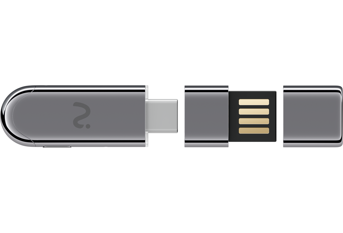 Opname Dongle / Voice Recorder Viaim NoteKit AI, USB-C / USB-A, Grijs