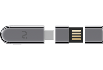 Opname Dongle / Voice Recorder Viaim NoteKit AI, USB-C / USB-A, Grijs
