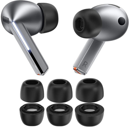 Tech-Protect Ear Tips for Samsung Galaxy Buds3 FE / Buds3 Pro / Buds3, Size S / M / L, Black