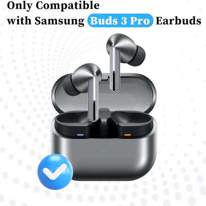 Techsuit ET3 Ear Tips for Samsung Galaxy Buds3 Pro, Size S / M / L, Black