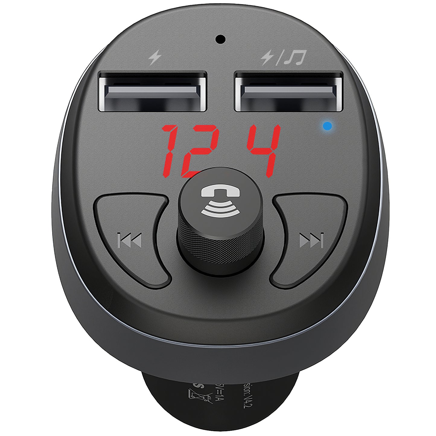 FM Bluetooth-modulator McDodo, 2 x USB-A