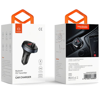FM Bluetooth-modulator McDodo, 2 x USB-A