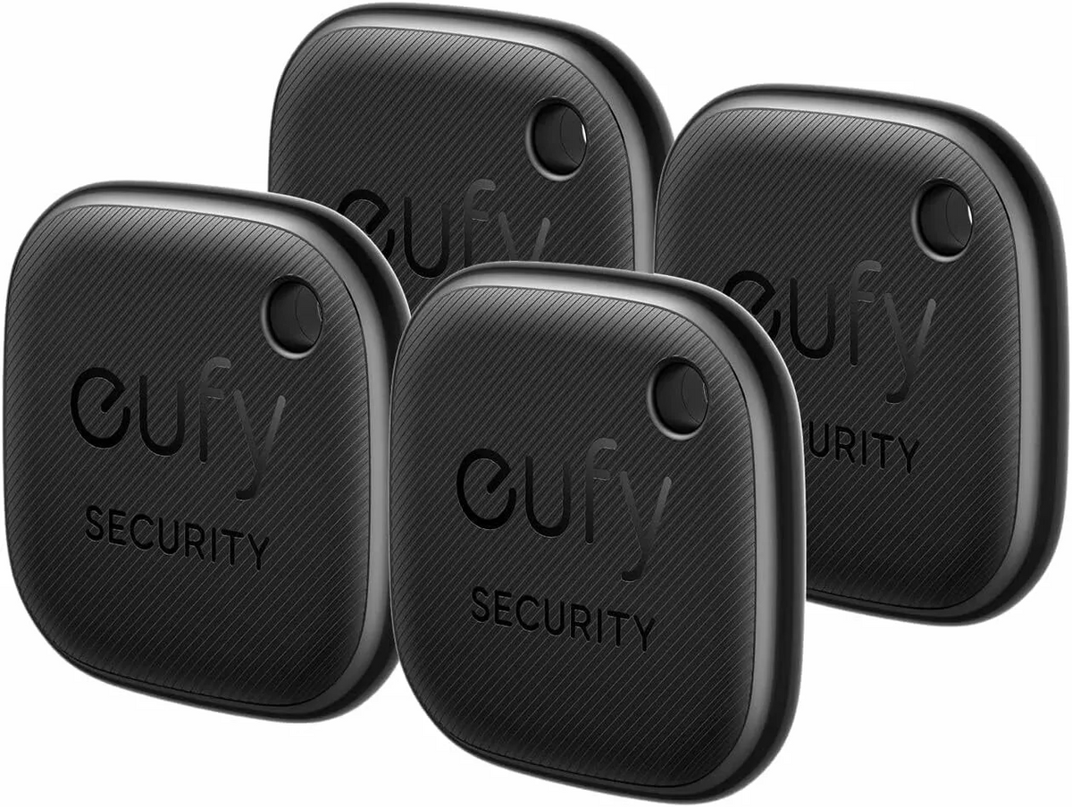 Eufy Security SmartTrack Link voor iOS Series, Set van 4 stuks, Zwart E87B0012