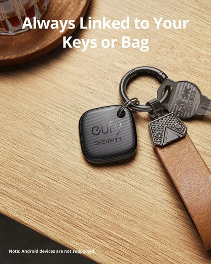 Eufy Security SmartTrack Link voor iOS Series, Set van 4 stuks, Zwart E87B0012
