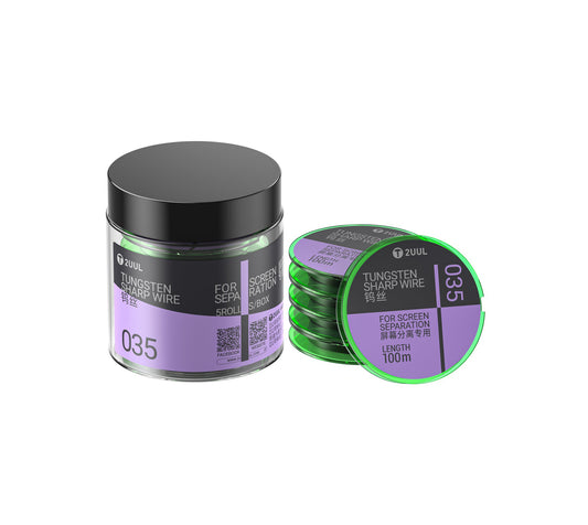 Wolfraamdraad 2UUL WS-035, 0,035 mm, 100 m, Set van 5 stuks