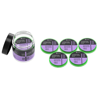Wolfraamdraad 2UUL WS-035, 0,035 mm, 100 m, Set van 5 stuks