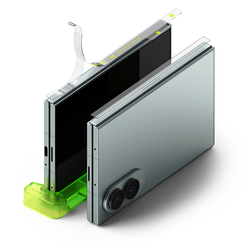 Beschermfolie Ringke Dual Easy Scharnier voor Samsung Galaxy Z Fold8 F971, Plastic, Set van 2 stuks