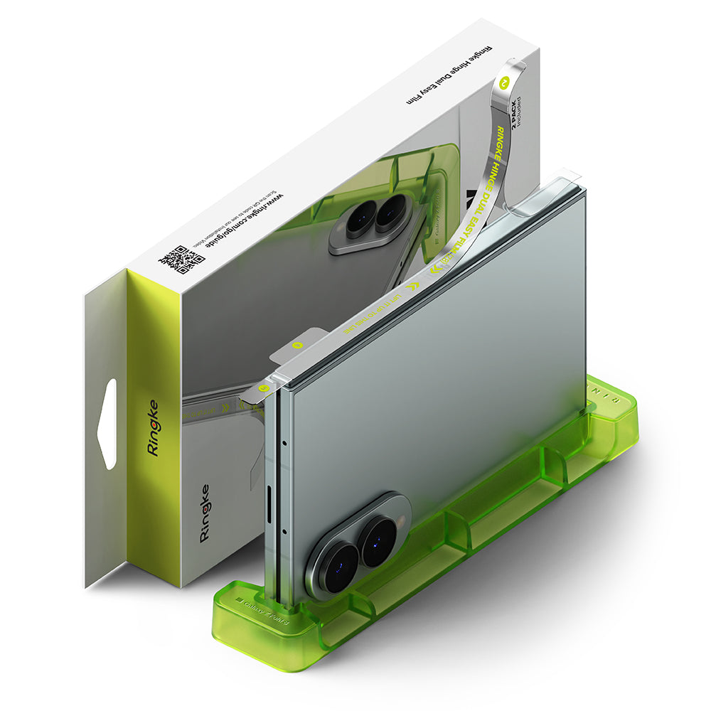 Beschermfolie Ringke Dual Easy Scharnier voor Samsung Galaxy Z Fold8 F971, Plastic, Set van 2 stuks
