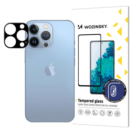 WZK Beschermende Film voor Achtercamera voor Apple iPhone 15 Pro Max, Beschermd Glas, Zwart 