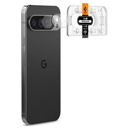 Beschermende Achtercamera Beschermfolie Spigen EZ FIT voor Google Pixel 9 Pro XL, Glas Beschermd, Set 2 stuks AGL08446 