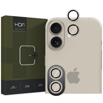 Beschermende Film Camera Rug HOFI CamRing PRO+ voor Apple iPhone 16 Plus / 16, Glas Beschermd, Transparant