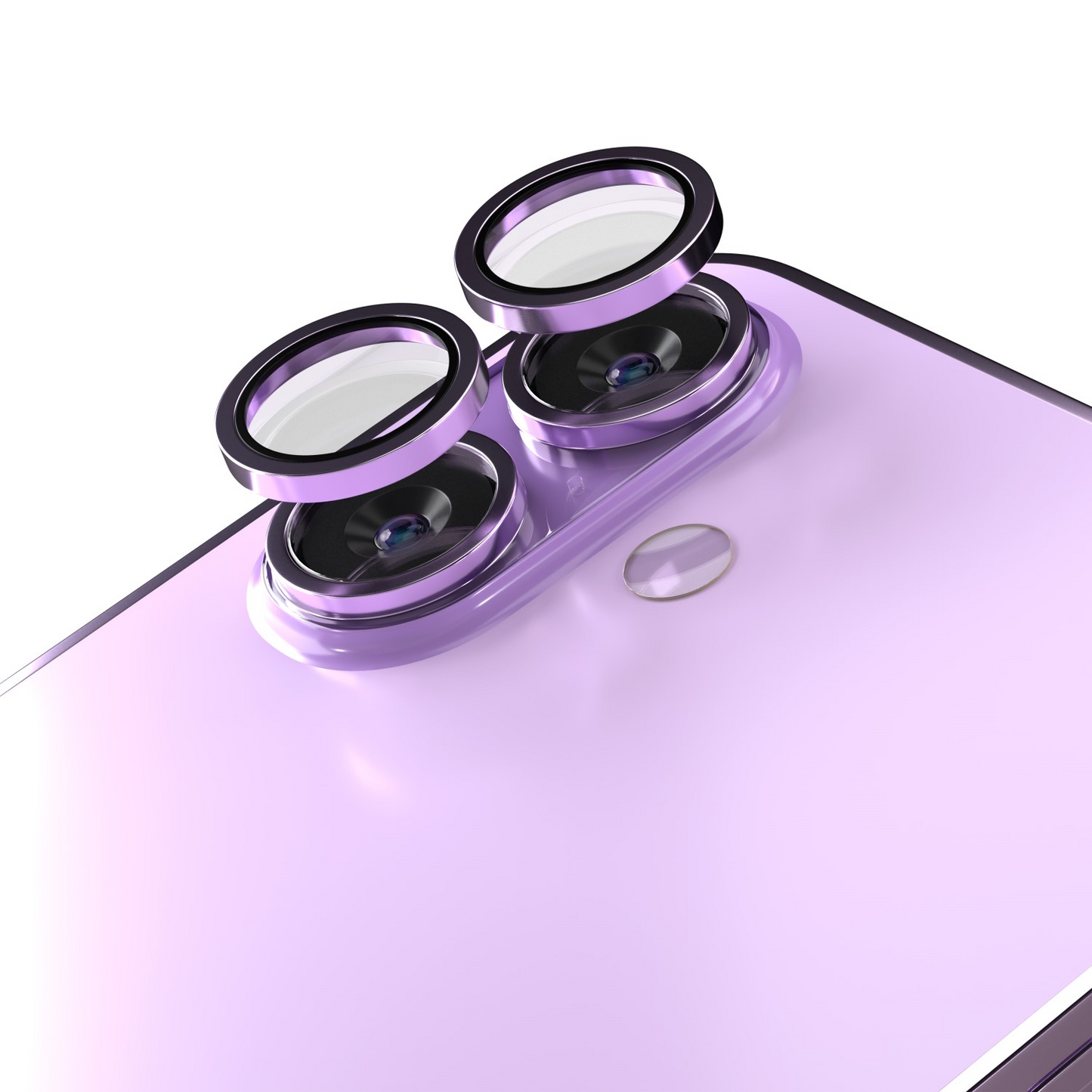 Achtercamera Beschermfolie Etteri voor Apple iPhone 17, Gehard Glas, Paars