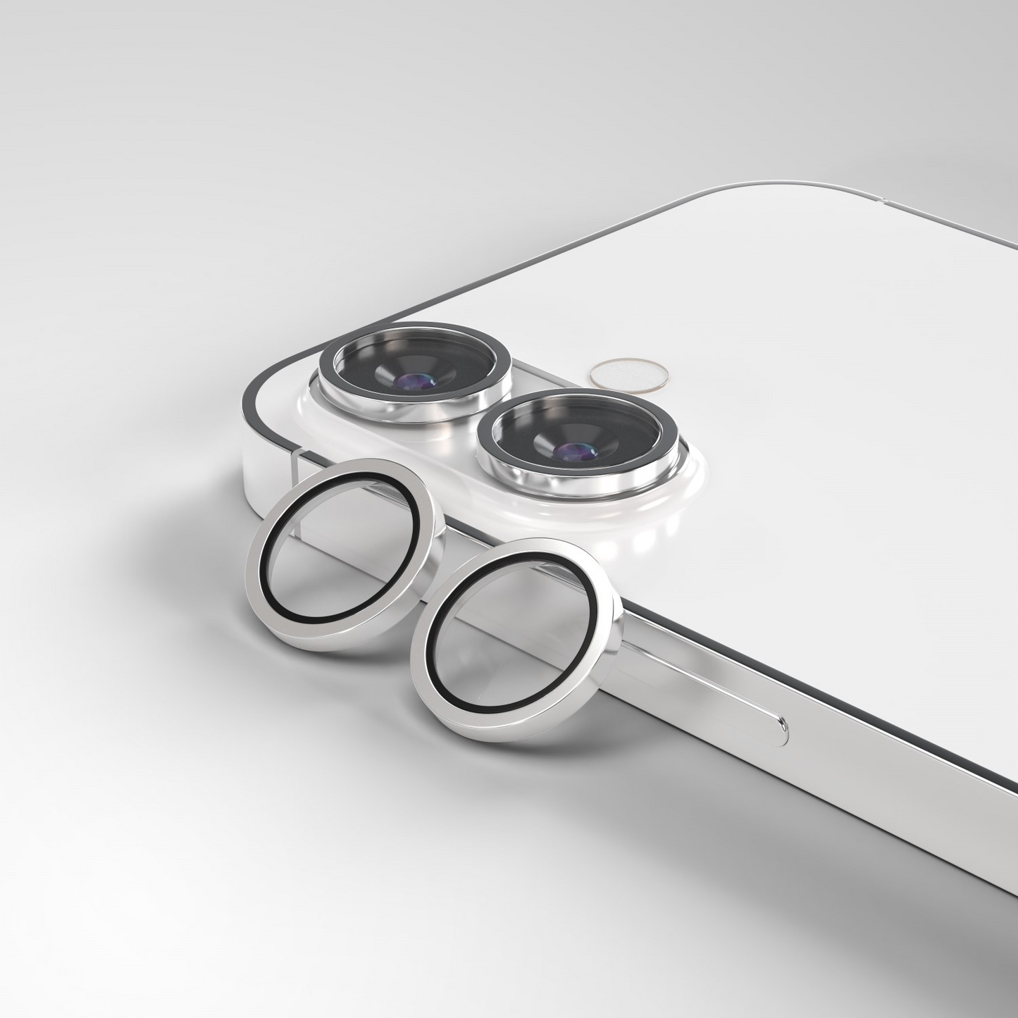 Achtercamera Beschermfolie Etteri voor Apple iPhone 17, Gehard Glas, Wit