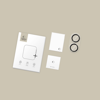 Beschermfolie Achtercamera Tech-Protect CamFull Fit+ voor Apple iPhone 17, Gehard Glas, Mat Transparant