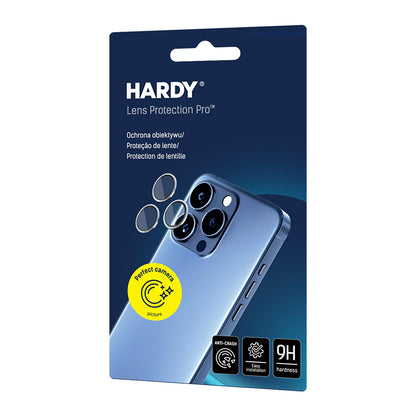 Beschermfolie Achtercamera 3MK Hardy Protection Pro voor Apple iPhone 17 Pro Max / 17 Pro, Gehard Glas, Blauw