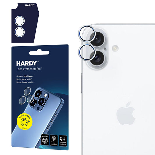 Beschermfolie Achtercamera 3MK Hardy Protection Pro voor Apple iPhone 17, Gehard Glas, Zilverkleurig