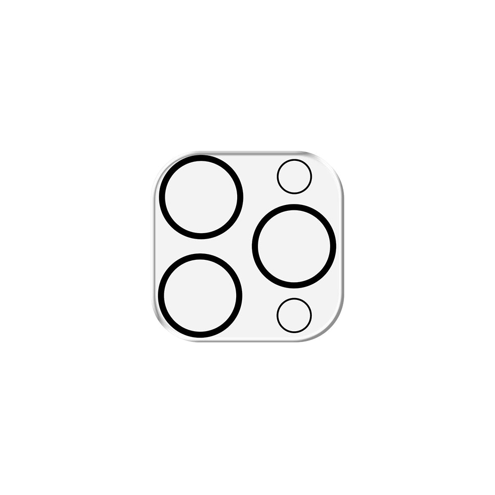 3MK Pro Full Cover Achtercamera Beschermfolie voor Apple iPhone 16 Pro Max / 16 Pro, Gehard Glas, Zwart