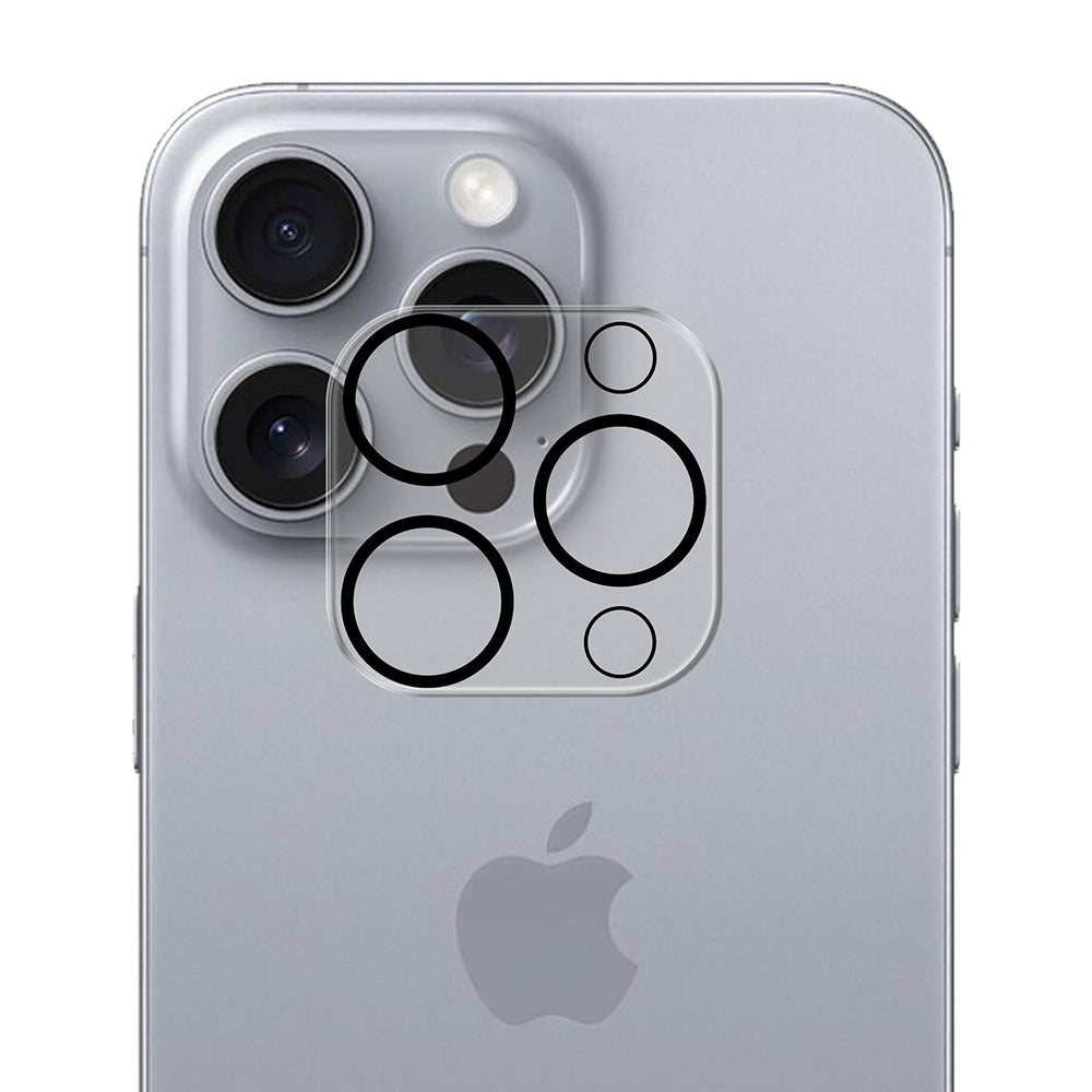 3MK Pro Full Cover Achtercamera Beschermfolie voor Apple iPhone 16 Pro Max / 16 Pro, Gehard Glas, Zwart