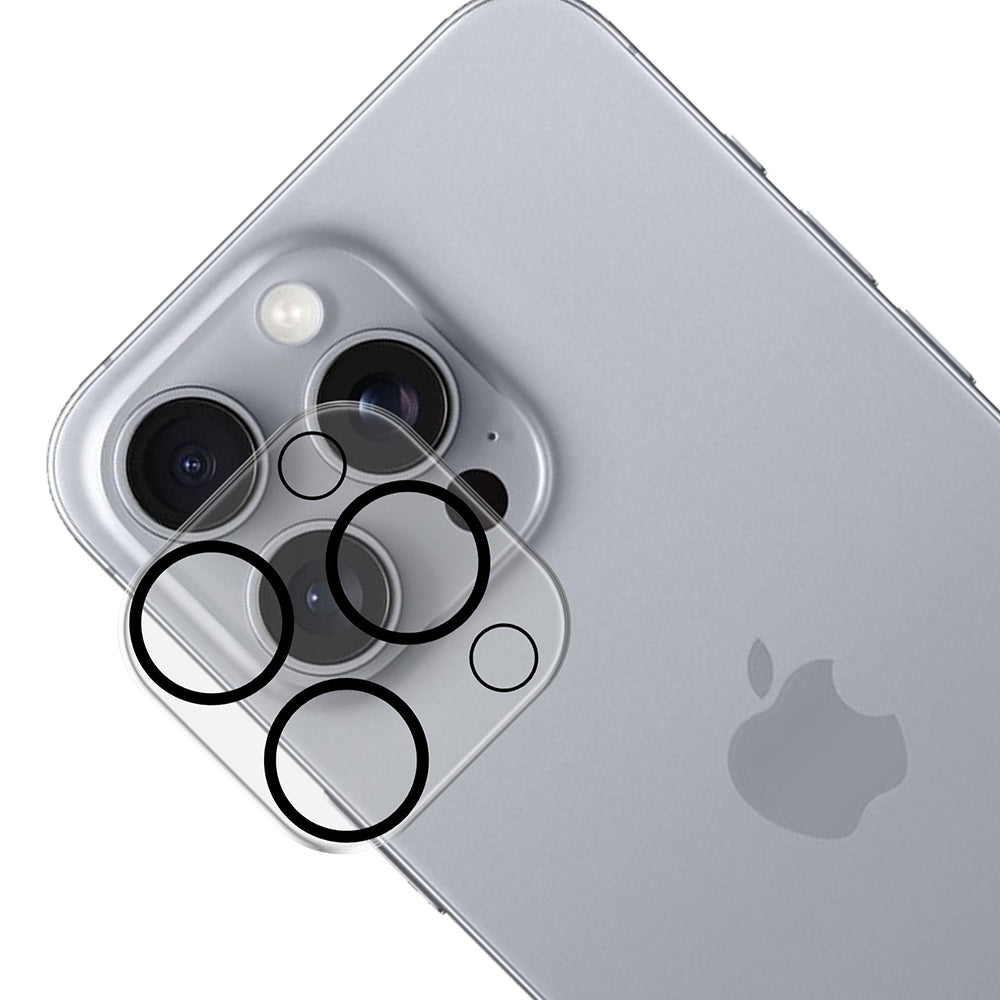 Beschermfolie Achtercamera 3MK Pro Full Cover voor Apple iPhone 17 Pro, Gehard Glas, Zwart