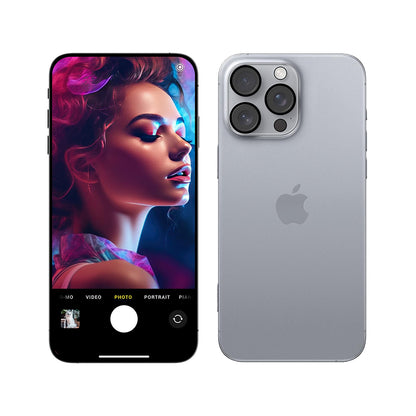 Beschermfolie Achtercamera 3MK Pro Full Cover voor Apple iPhone 17 Pro, Gehard Glas, Zwart