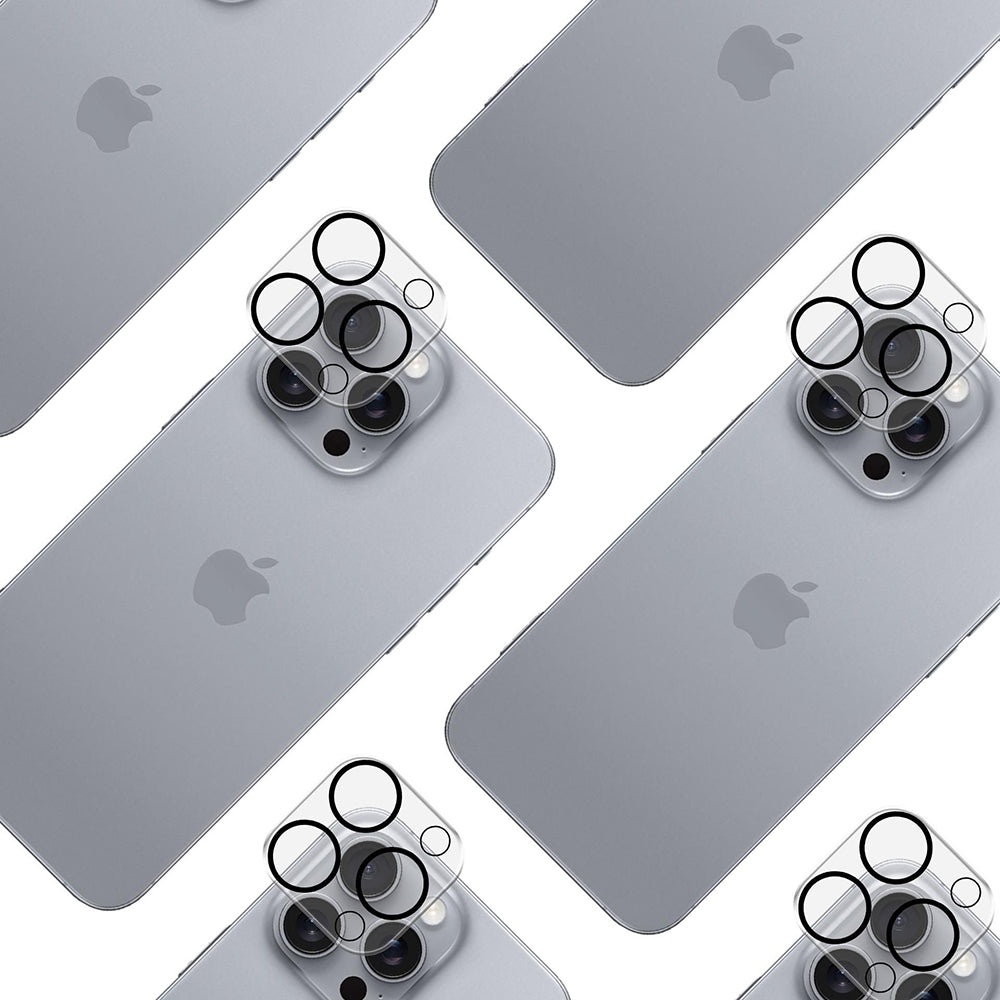 Beschermfolie Achtercamera 3MK Pro Full Cover voor Apple iPhone 17 Pro, Gehard Glas, Zwart
