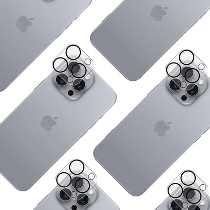 Beschermfolie Achtercamera 3MK Pro Full Cover voor Apple iPhone 17 Pro, Gehard Glas, Zwart