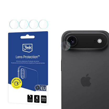 Beschermfolie Achtercamera 3MK Protection voor Apple iPhone 17 Air, Gehard Glas, Set van 4 stuks, Transparant