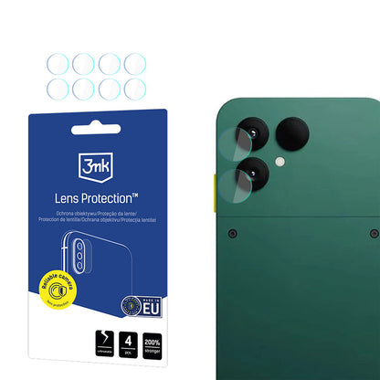 3MK Protection Achtercamera Beschermfolie voor Fairphone 6, Gehard Glas, Set van 4 Stuks, Transparant