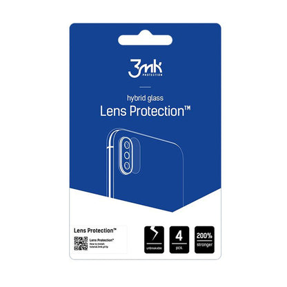 Back Camera Protection Film 3MK Protection for Motorola Edge 60 Neo, Flexible Glass, Set of 4 pieces, Transparent