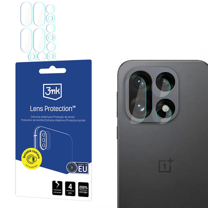 Beschermfolie Achtercamera 3MK Protection voor OnePlus 15, Gehard Glas, Set van 4 stuks, Transparant