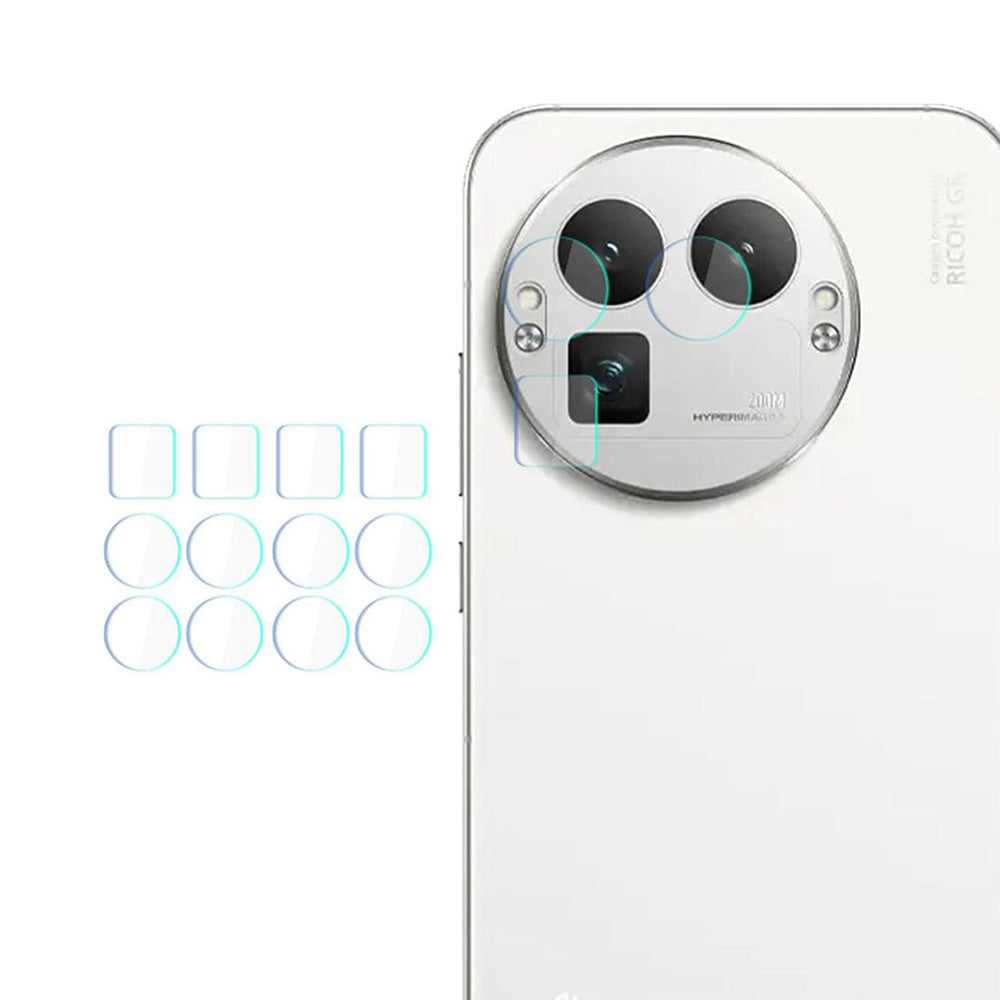 Beschermfolie Achtercamera 3MK Protection voor Realme GT 8 Pro, Gehard Glas, Set van 4 stuks, Transparant