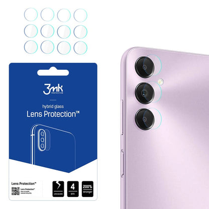 3MK Protection Achtercamera Beschermfolie voor Samsung Galaxy A05s A057, Flexibel Glas, Set van 4 Stuks, Transparant