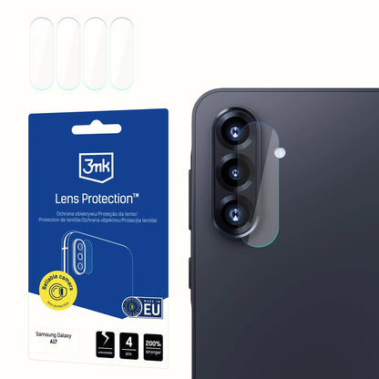 3MK Protection Achtercamera Beschermfolie voor Samsung Galaxy A17 4G / A17 5G, Flexibel Glas, Set van 4 Stuks, Transparant